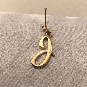 Monet Goldtone Initial Pendant
